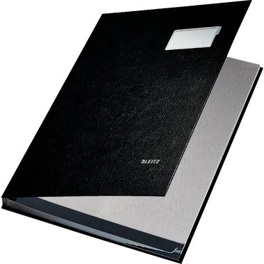 Leitz, LEITZ Unterschriftsmappen 57010095 schwarz 10 F&auml;cher