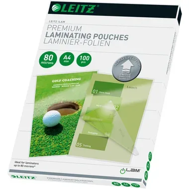 Leitz, LEITZ Laminiertasche A4 74800000 glanz, 100my 100 Stk