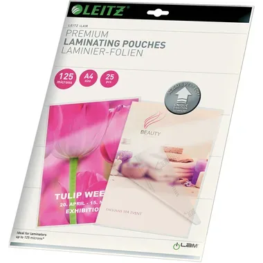 Leitz, LEITZ Laminiertasche A4 74820000 glanz, 125my 25 Stk