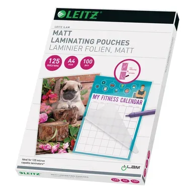 Leitz, LEITZ Laminiertasche A4 16926 matt, 125my 100 Stk