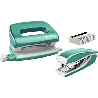 Leitz, LEITZ Locher/Hefter NewNeXXt 55612051 eisblau Set