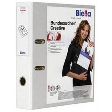 Biella, BIELLA Bundesordner Creative 7cm 103427.01 weiss, mit Sichttasche A4