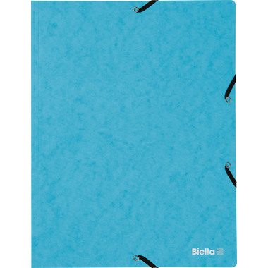 Biella, BIELLA Gummibandmappe A4 178401.06 hellblau, 355gm2 200 Bl.