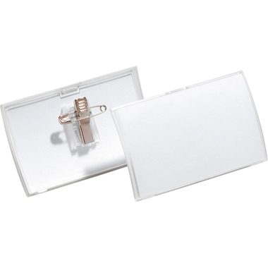 DURABLE, DURABLE Namensschild Click Fold 8211/19 m.Kombiklemme, 40x75mm 25Stk.