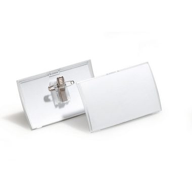 DURABLE, DURABLE Namensschild Click Fold 8214/19 m.Kombiklemme, 54x90mm 25Stk.