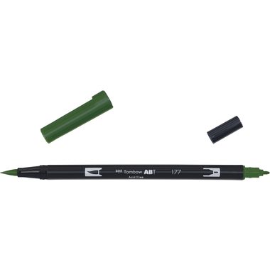 Tombow, TOMBOW Dual Brush Pen ABT 177 dunkle jade