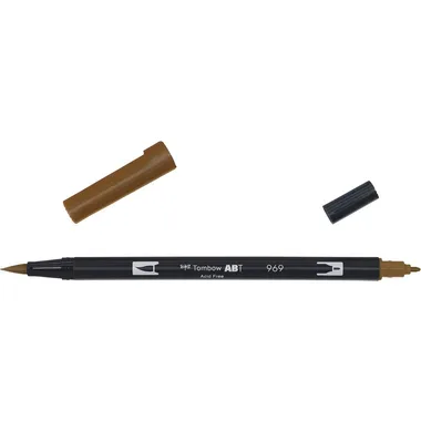 Tombow, TOMBOW Dual Brush Pen ABT 969 chocolate
