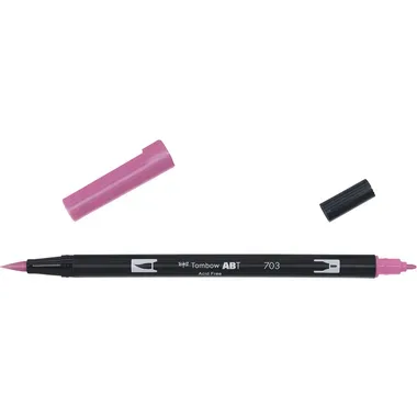 Tombow, TOMBOW Dual Brush Pen ABT 703 pink rose
