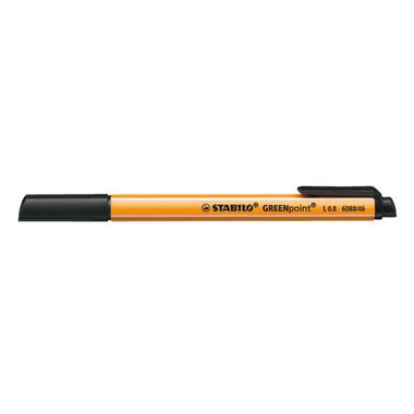 STABILO, STABILO Faserschr. GREENpoint 0,8mm 6088/46 schwarz