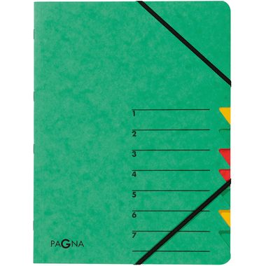 PAGNA, PAGNA Ordnungsmappe EASY A4 24061-03 gr&uuml;n 7 F&auml;cher