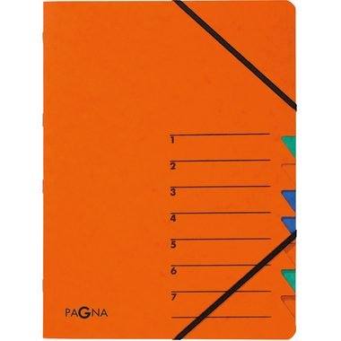 PAGNA, PAGNA Ordnungsmappe EASY A4 24061-12 orange 7 F&auml;cher