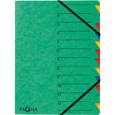 PAGNA, PAGNA Ordnungsmappe EASY A4 24131-03 gr&uuml;n 12 F&auml;cher
