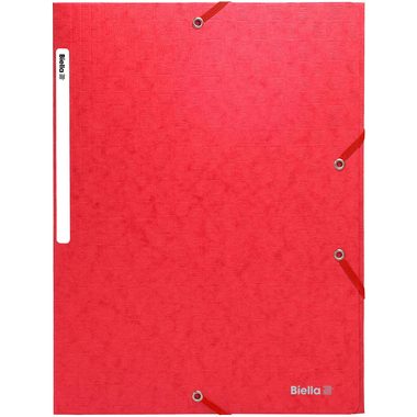Biella, BIELLA Gummibandmappe A4 178400.45 rot, 590gm2 220 Bl.