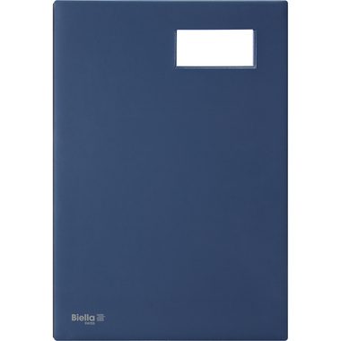 BIELLA Unterschriftenmappe Pronto A4 34342007U dunkelblau 20-teilig
