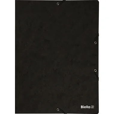 Biella, BIELLA Gummibandmappe A4 178401.02 schwarz,355gm2 200 Bl.