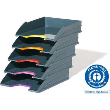 DURABLE, DURABLE Briefkorb-Set Varicolor -C4 7705/57 grau/anthrazit, 5-teilig