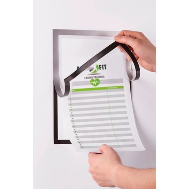 DURABLE, DURABLE Duraframe Note A4 499323 selbstklebend, silber