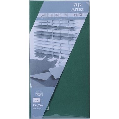 Artoz, ARTOZ Couverts 1001 C6/5 107294183 100g, racing green 5 St&uuml;ck