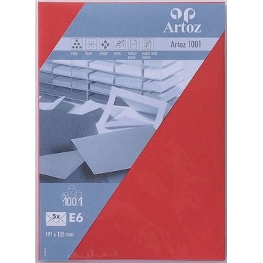 Artoz, ARTOZ Couverts 1001 E6 107374185 100g, rot 5 St&uuml;ck