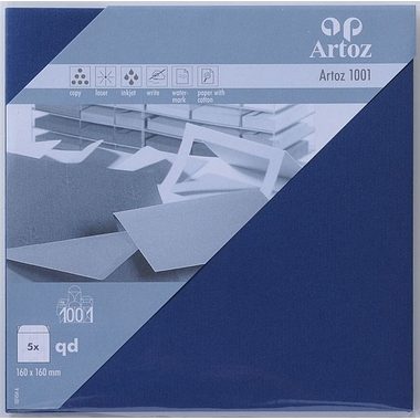 Artoz, ARTOZ Couverts 1001 160x160mm 107454184 100g, classic blau 5 St&uuml;ck