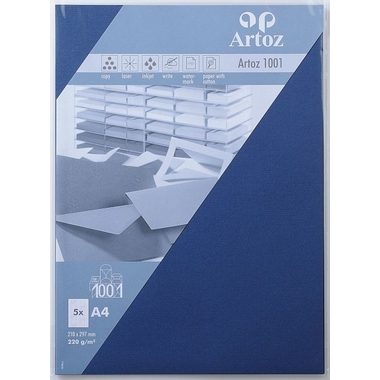 Artoz, ARTOZ Karten 1001 A4 107696144 220g. classic blau 5 Blatt