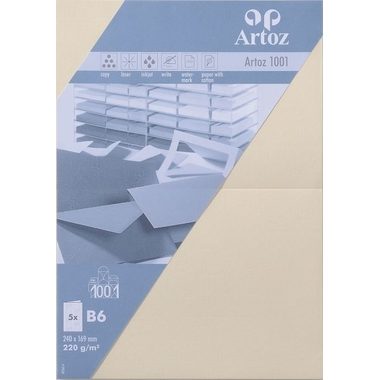 Artoz, ARTOZ Karten 1001 B6 107362262 220g. chamois 5 Blatt