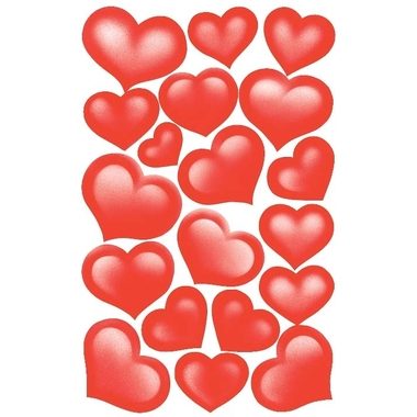 Z-DESIGN, Z-DESIGN Sticker Creative 53205 Herze rot 2 St&uuml;ck