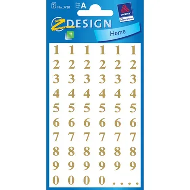 Z-DESIGN, Z-DESIGN Letters gold 3728 7.5mm, Times Bold 124 St.