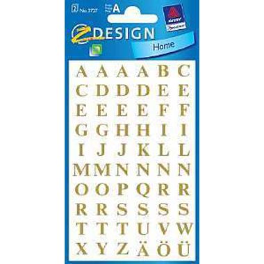 Z-DESIGN, Z-DESIGN Letters gold 3727 7.5mm, Times Bold 120 St.