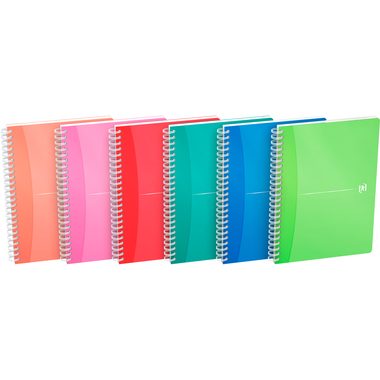 OXFORD, OXFORD Spiralbuch MyColours A5 100102483 kariert 5mm, 90g 90 Blatt