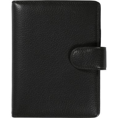 SUCCES, SUCCES Mini Ringbuch Cadiz Rindleder 0841365.02 schwarz mit Lasche 15mm