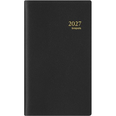 Brepols, BREPOLS Agenda Interplan Genova 2026 0.736.2051 1W/1S schwarz 9x16cm