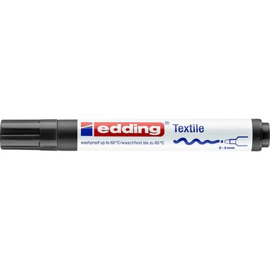 edding, EDDING Textilmarker 4500 2-3mm 4500-1 schwarz