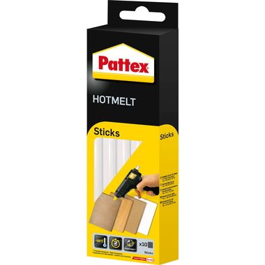 Pattex, PATTEX Heissklebesticks PTK6 transparent, rund 10 Stk.
