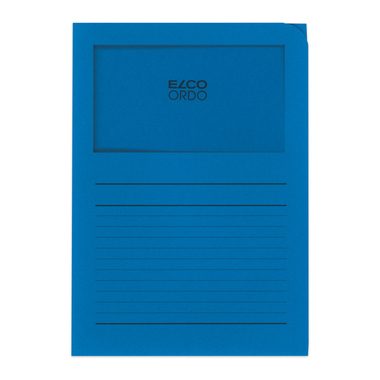 Elco, ELCO Sichth&uuml;lle Ordo 120g A4 29489.33 k&ouml;nigsblau, Fenster 100 St&uuml;ck
