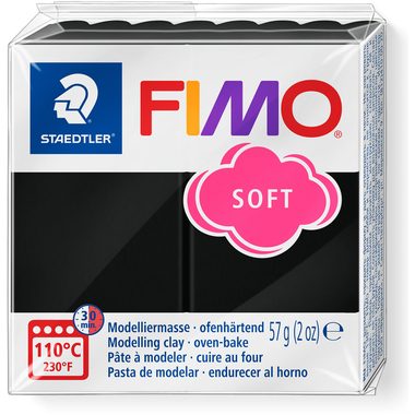 STAEDTLER, FIMO Knete Soft 57g 8020-9 schwarz