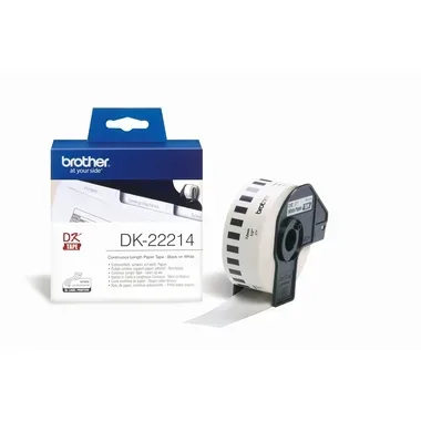 PTOUCH, PTOUCH Endlos-Etiketten 12mmx30.48m DK-22214 QL-500/550 Papier Rolle