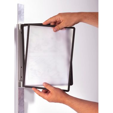 DURABLE, DURABLE Sichttafelsystem Vario Magnet Wall 5 A4 Schwarz Metall, Polypropylen 28 x 3.5 x 34 cm