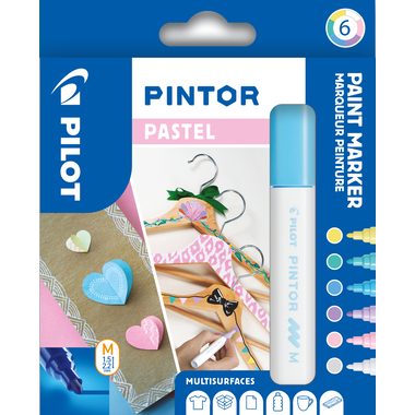 Pilot, PILOT Marker Pintor Set Pastell M S6/0517474 6 Stifte