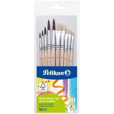 Pelikan, PELIKAN Pinsel-Starter Set 700405 10 Pinsel ass.
