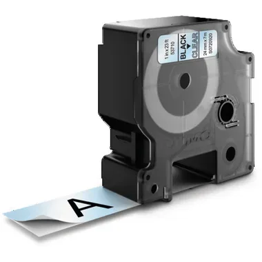 DYMO, DYMO Schriftband D1 S0720920 schwarz/transp. 24mm/7m