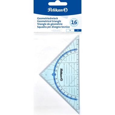 Pelikan, PELIKAN Geodreieck 14cm 700504 transparent blau