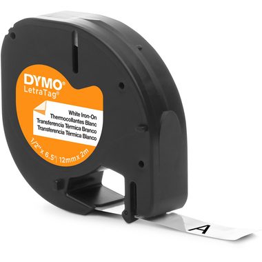 DYMO, DYMO Schriftband LetraTag 12mmx2m S0718850 weiss, b&uuml;gelbar