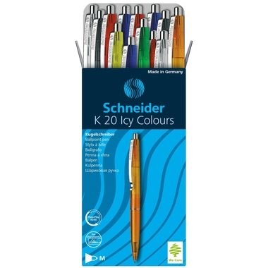 Schneider, Schneider Kugelschreiber K20 Blau 0.5 mm 20 Stück