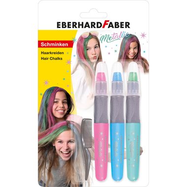 EBERHARD FABER, EBERHARD FABER Haarkreide Set 579205 Metallic