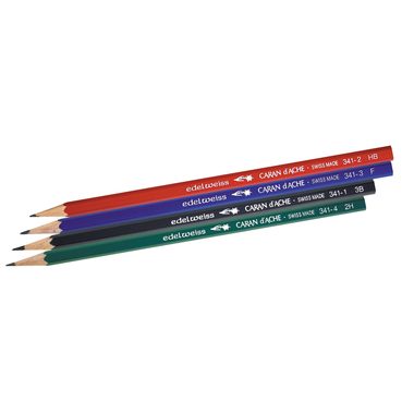 Caran d'Ache, CARAN D'ACHE Bleistift 341 2.25mm 341.371 grau, 4 St&uuml;ck