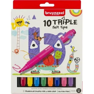BRUYNZEEL, Bruynzeel Filzstifte Triple Set 10