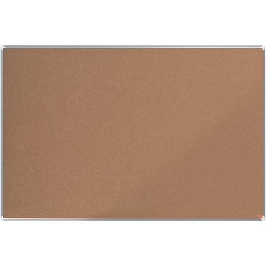 Nobo, Nobo Premium Plus Wandmontierbare Pinnwand 1915184 Kork Alurahmen 1800 x 1200 mm Braun