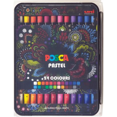 Posca, Posca - Wachsmalstifte Set, 11.8X15.2X3.8CM, Sortierte Farben