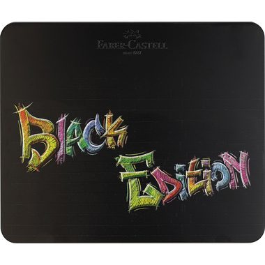 Faber-Castell, Faber-Castell Buntstifte Black Edition 100er Metalletui